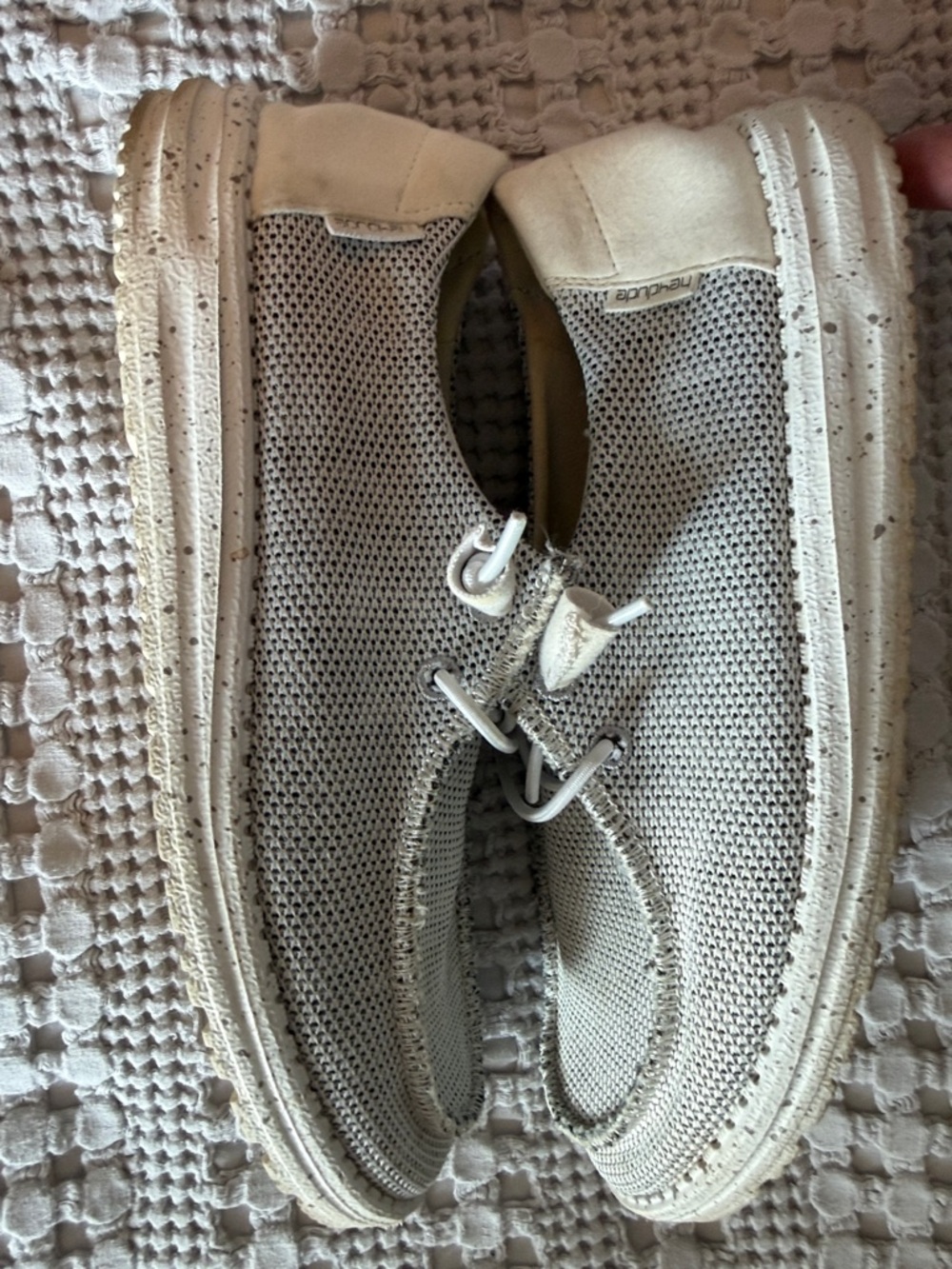 Hey Dude Wendy Knit Slip-On Shoes in Light Gray - Picture 2 of 3